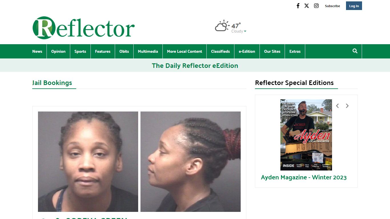 Jail Bookings | reflector.com